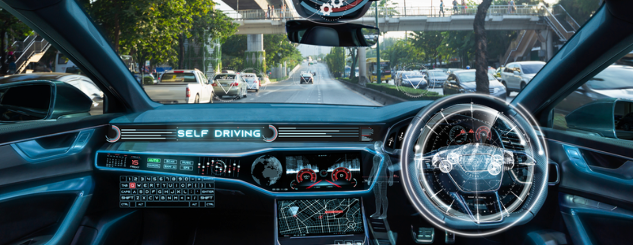 Véhicule autonome avec interface utilisateur graphique