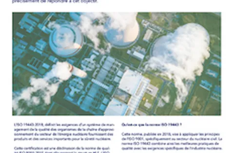 ISO 19443 – Système de management de la qualité dans le secteur nucléaire