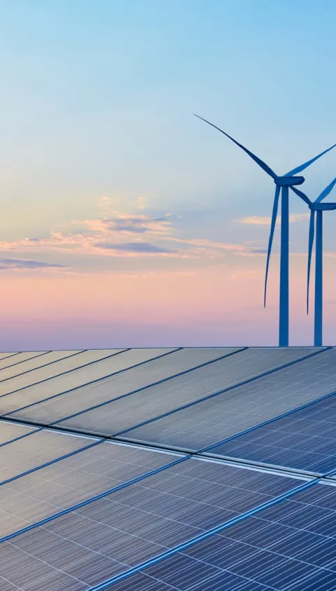 Panneaux solaires et équipements de production d'énergie éolienne