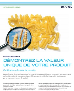 Certification volontaire de produits