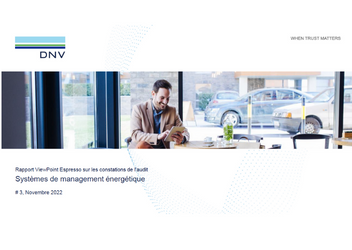 ViewPoint Espresso : Quels problèmes préoccupent le plus les entreprises certifiées ISO 50001 ? - Novembre 2022 - Management énergétique
